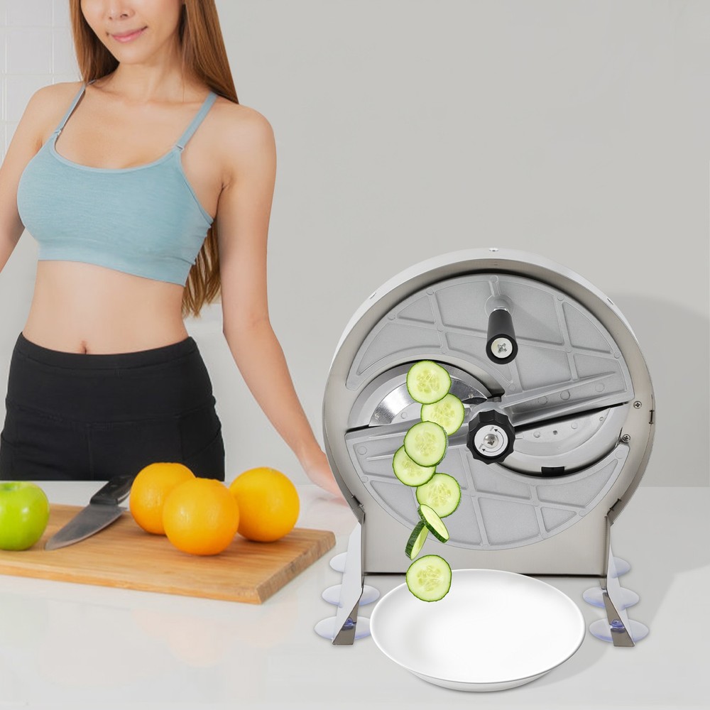 Vegetable Slicer Manual Adjustable Vegetable Slicing Machine Thickness 0.1–10mm