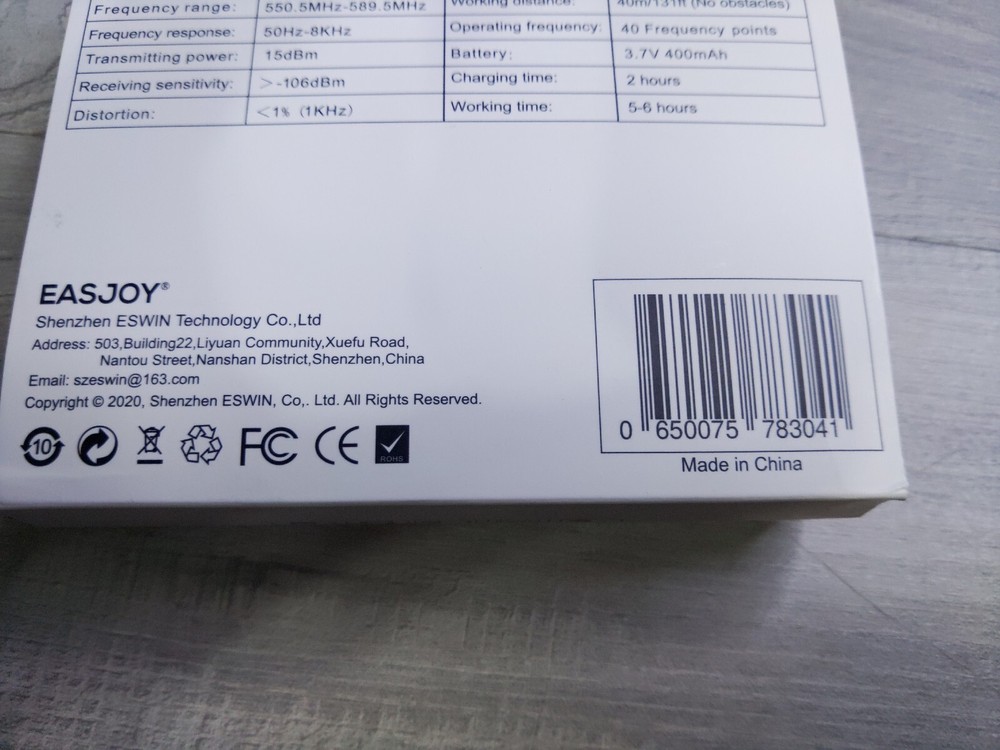 EASJOY UHD wireless Lavaliere Microphone System UWM02 PRO