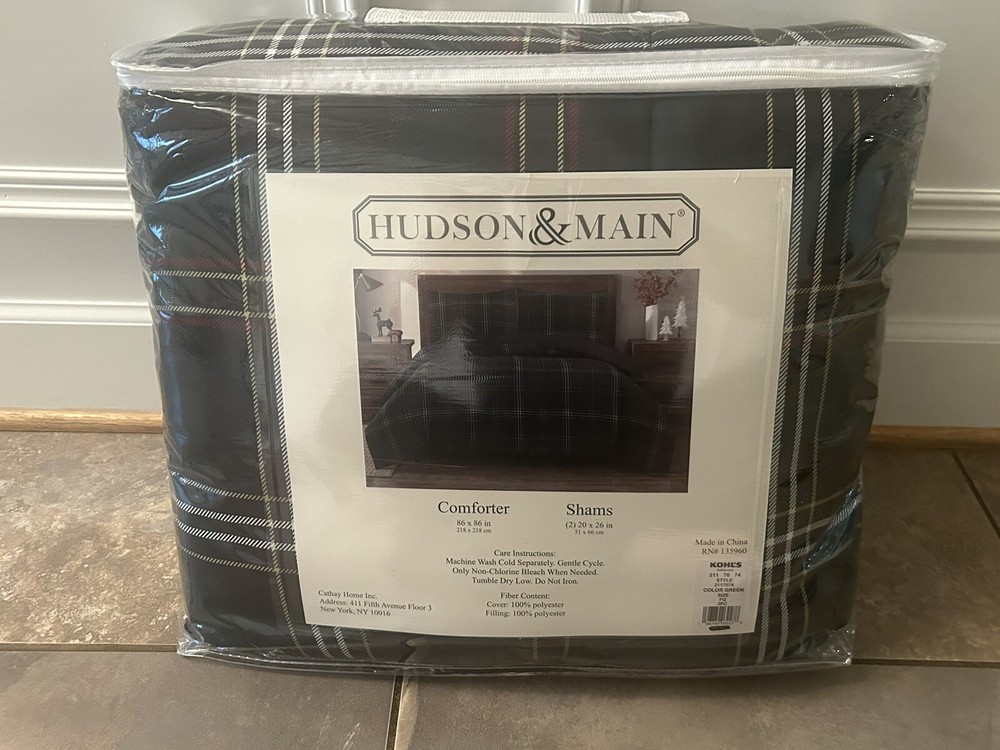 Hudson & Main Comforter Set Full/Queen Size