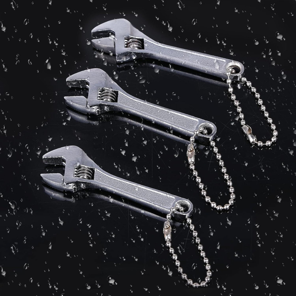 3 Pcs 2.5'' Adjustable Spanner Mini Nut Wrench, Tiny Wrench Small CrescentWre...