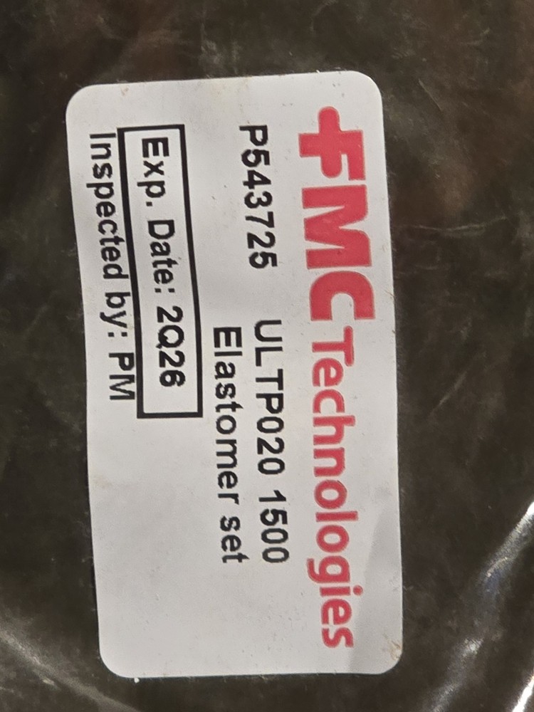 Genuine OEM TechnipFMC Elastomer Set Part# P543725 (In Date) - NEW