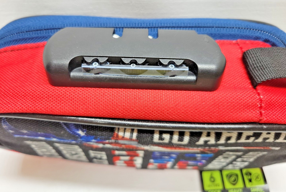 ZILLA, LOCKING BAG,, COMBINATION LOCK, SMELL PROOF, ODOR TRAPPING CANVAS A4