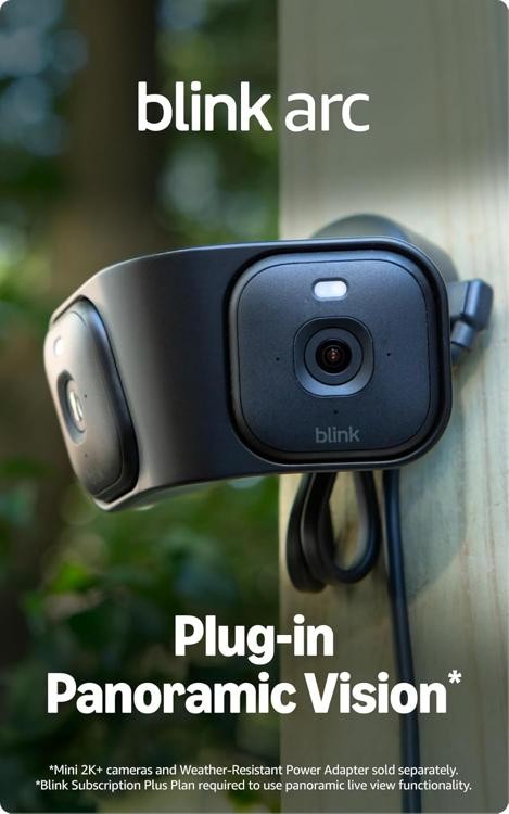 Blink Arc –180° dual-camera mount for Mini 2K+ or Mini 2 – Mount Accessory only