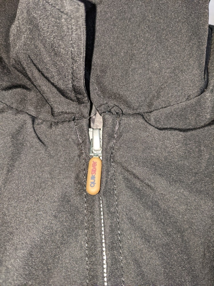 Quicksilver Boy's Jacket Size Large Gray Black White