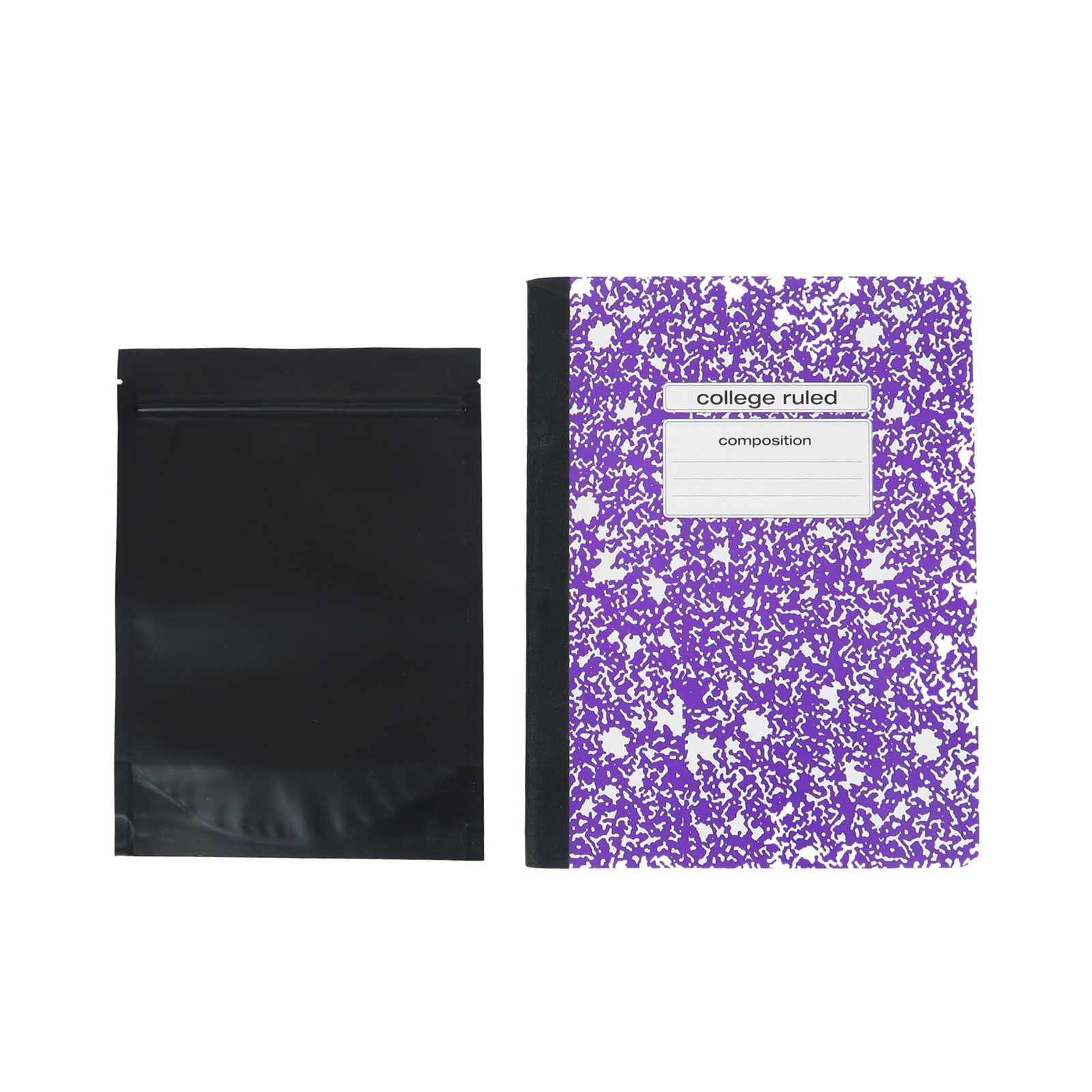 Double-Sided Black Stand Up Mylar QuickQlick™ Resealable Bags Multiple QTY Sizes