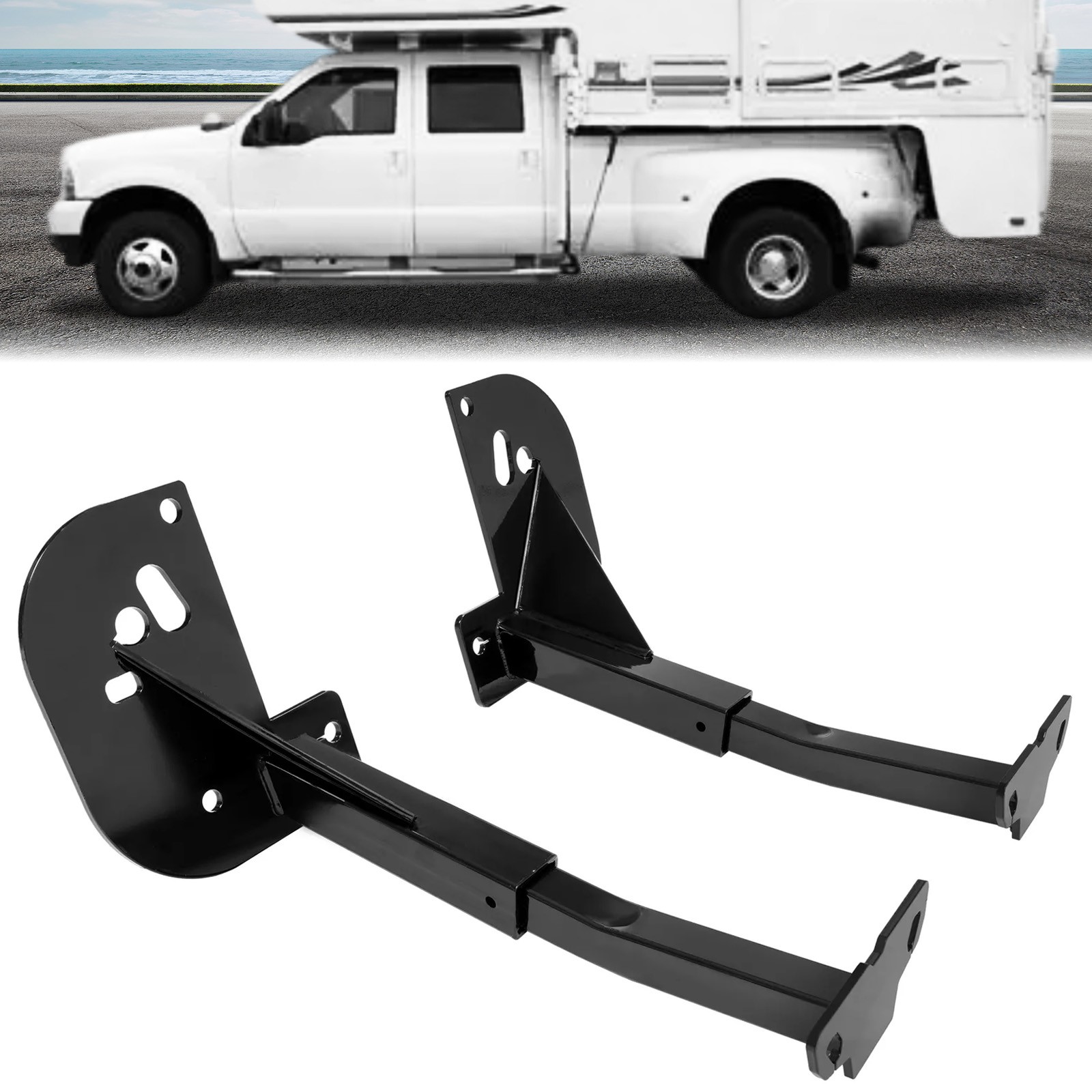 Front Camper Tie Downs Bar Powder Coated Truck For Ford F250 F350 F450 2011-2016