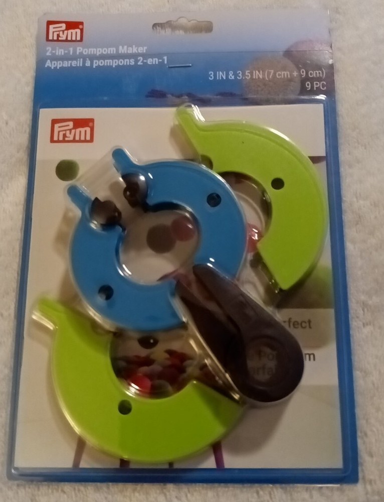 Dritz Pompom Maker 2-In-1 -Large 3" To 3.5", 3 Pack