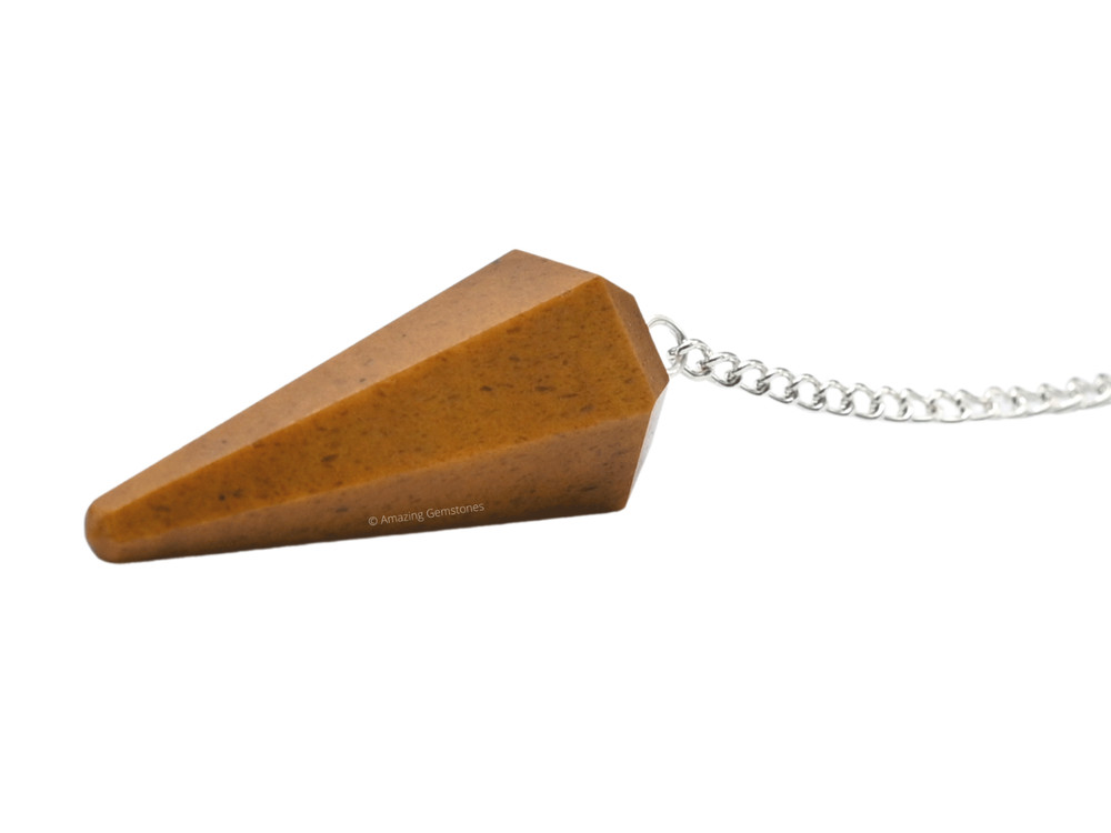 Yellow Jasper Dowsing Crystal Pendulum