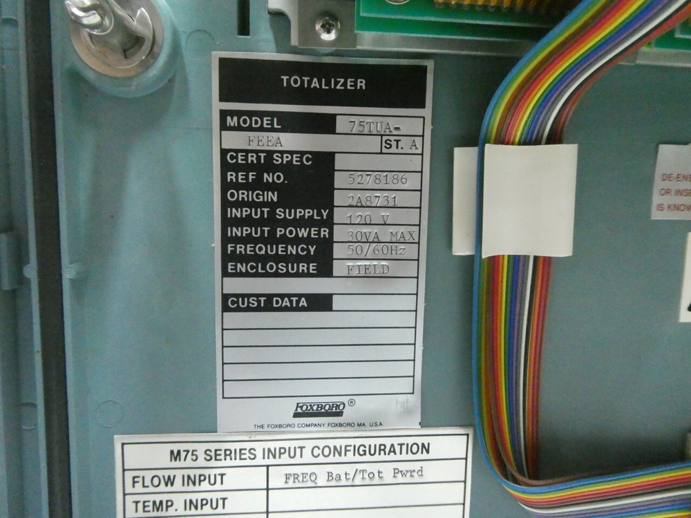 Foxboro 75TUA-FEEA Flow Totalizer 120v-ac