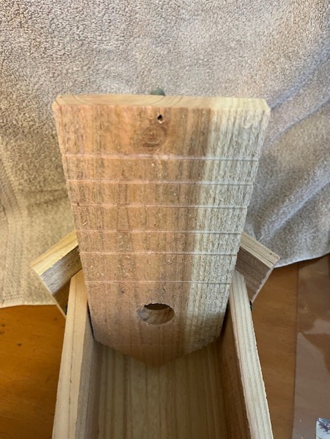 handmade red cedar bird house