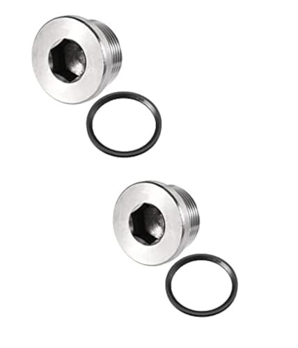 Olivia & Oliver 2pcs o2 sensor Stainless Steel Inner Hex Head Pipe Fitting