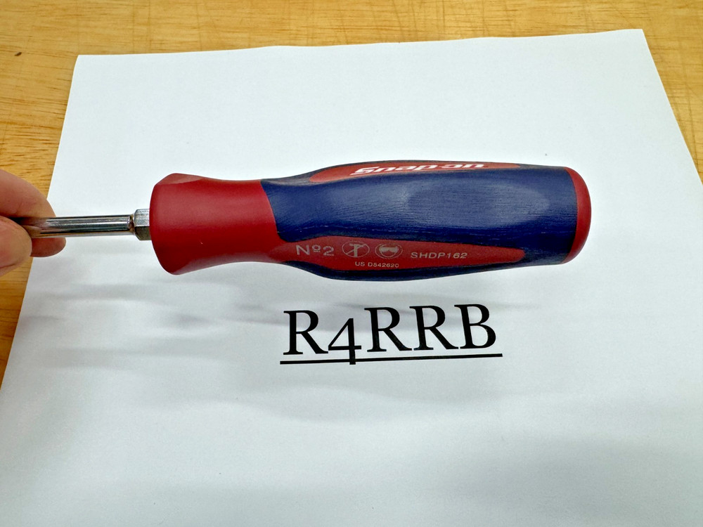 Snap-on Tools RED WHITE BLUE Hard Grip #2 Phillips 6" CUSTOM Screwdriver SHDP62