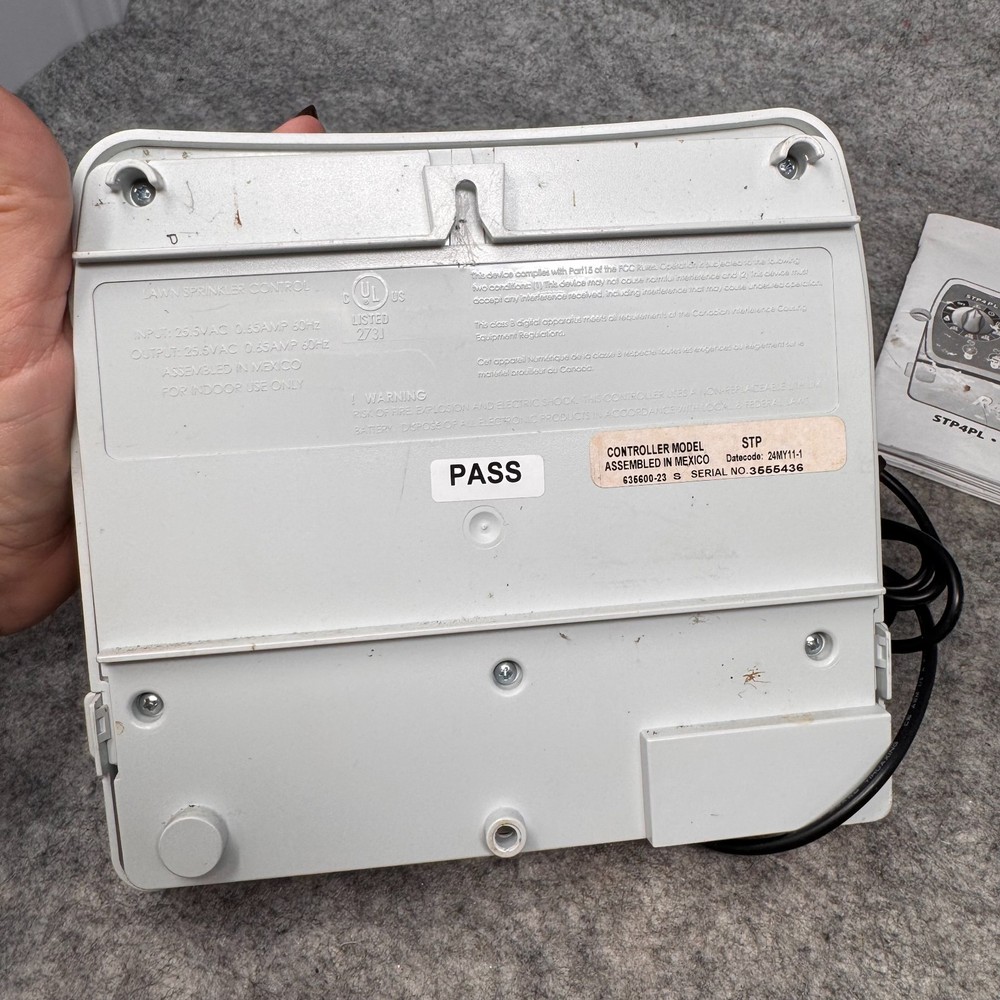 Rain Bird STP4PL 4-Zone Indoor Irrigation Sprinkler Controller Not Tested