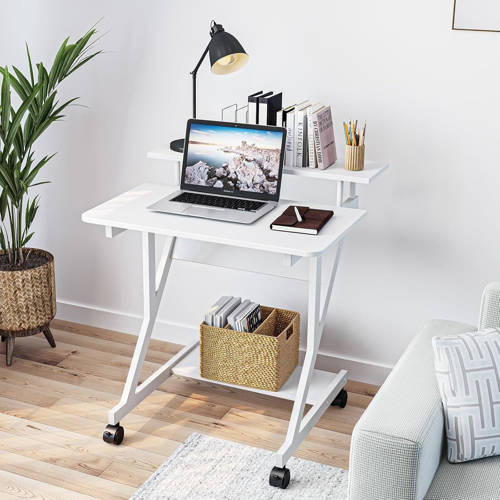 Dripex Computer Desk for Small Spaces, 27.5 inch Small Computer Desk