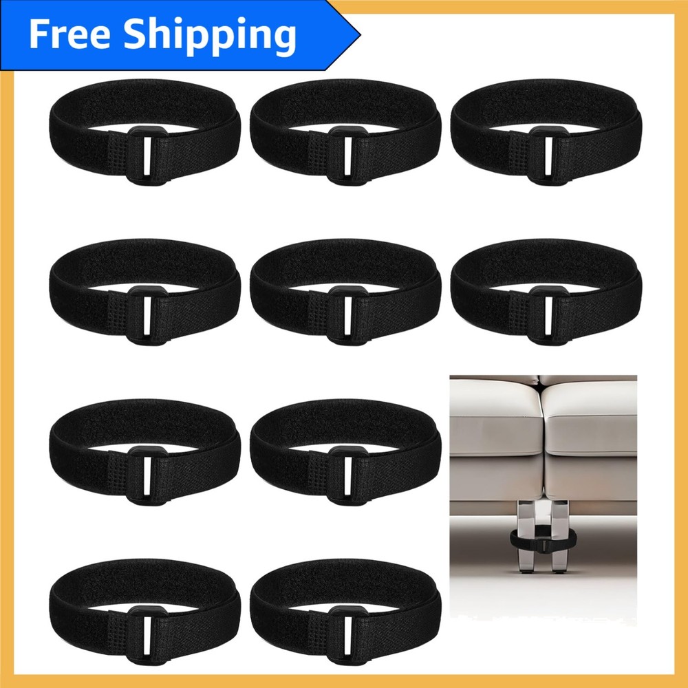 Compact 10PCS Couch Connector Straps - Effortless Assembly for Modern Homes