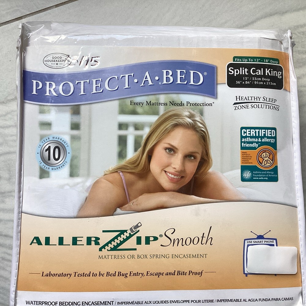 PROTECT-A-BED~ SPLIT CAL KING Luxury Waterproof Mattress Protector