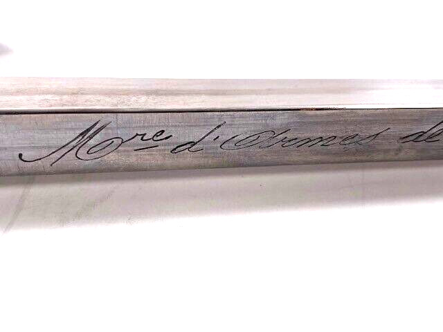Antique French Bayonet, Mark on blade says "Mre d’Armes St Etienne Janvier 1879"