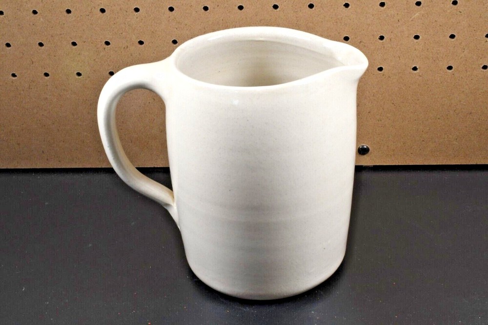 1994 Storie Pottery Pitcher Country Barn Scene