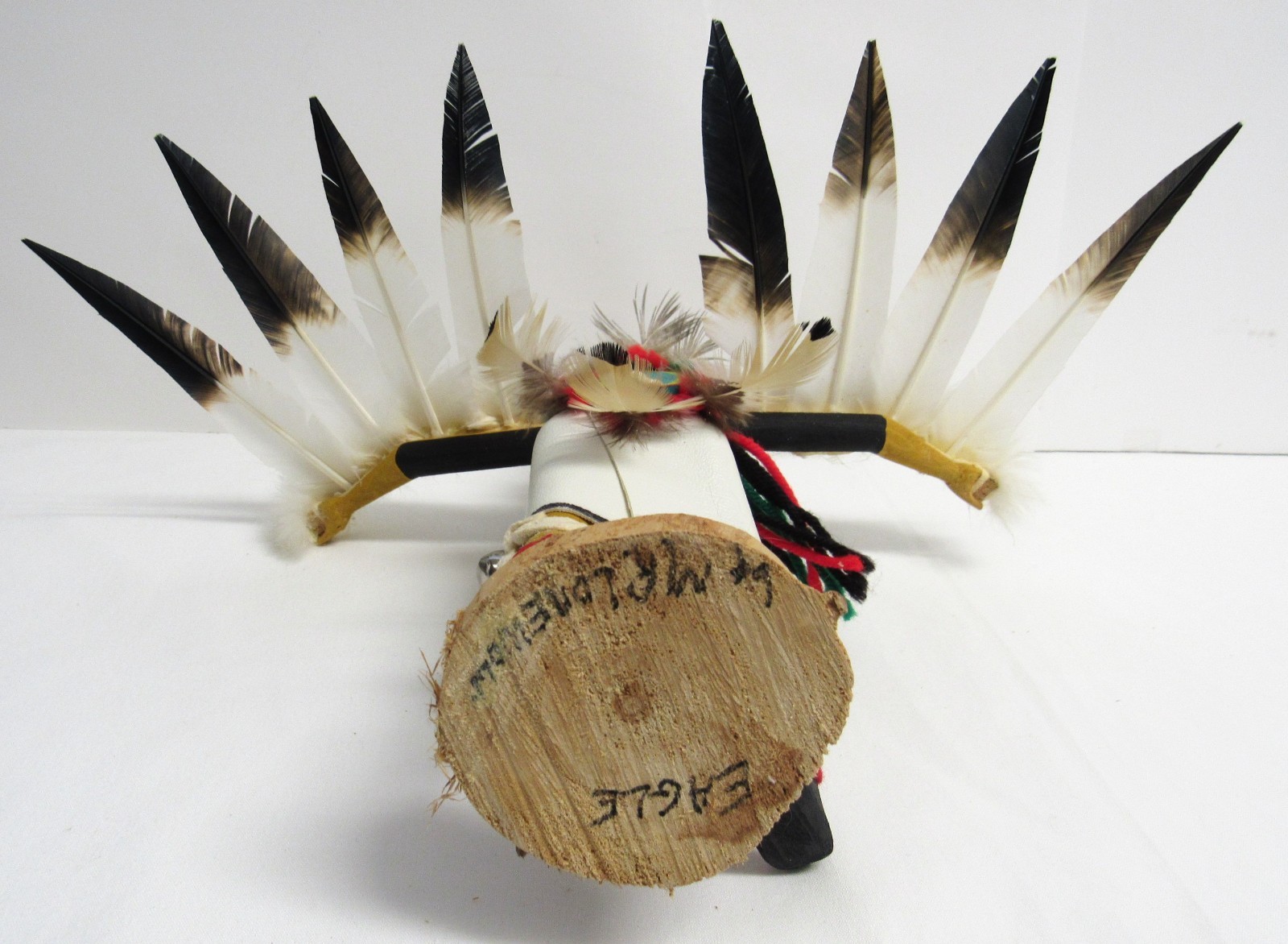 Authentic Vintage Native American "Eagle Dancer" Kachina Doll - Signed - VGUC