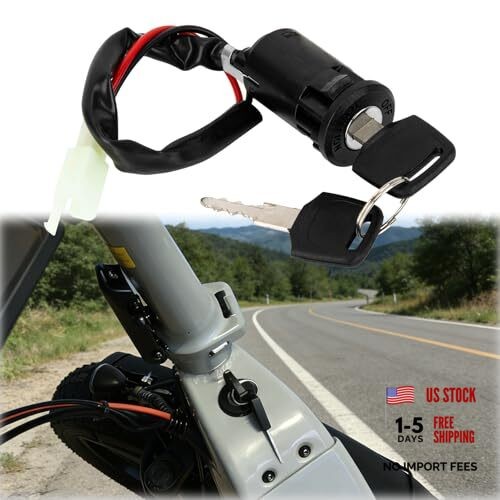 Ignition Switch with Key -  Lock 2 Wire Key Switch Compatible with Electric