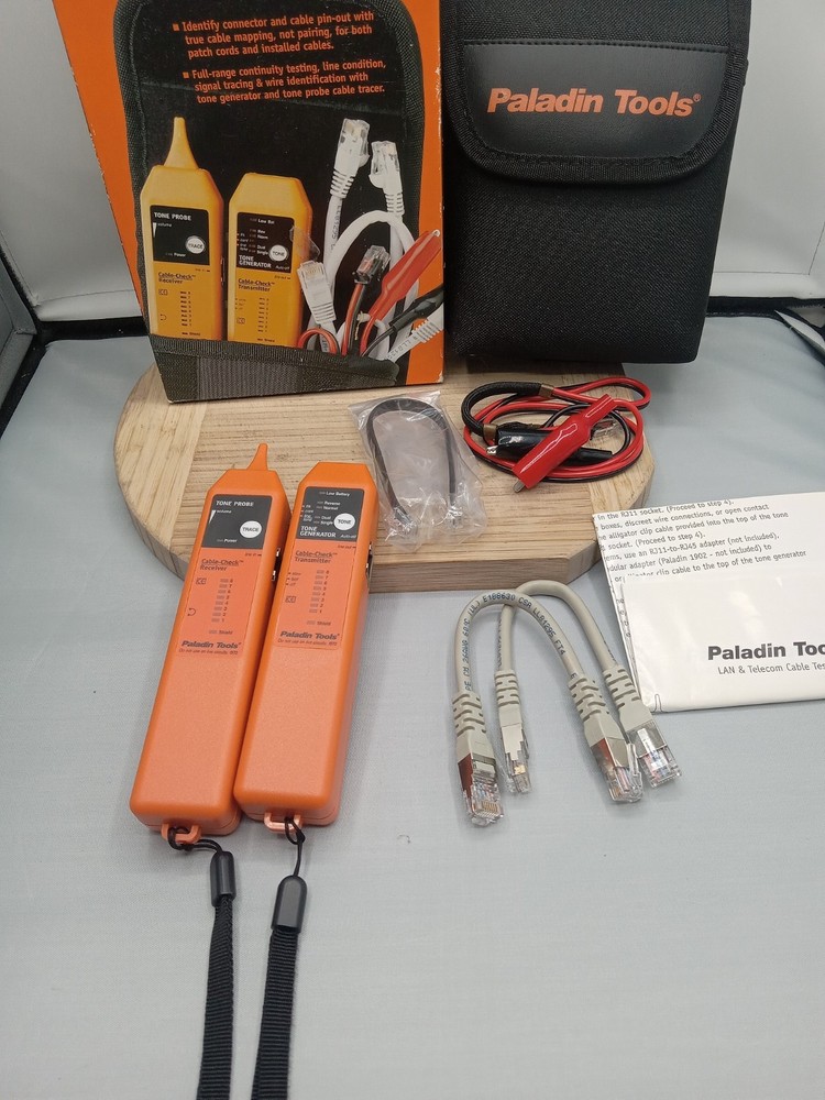 Paladin Tools 1573 Tone & Probe Plus Cable Check - LAN & Telecom Cable Test Kit