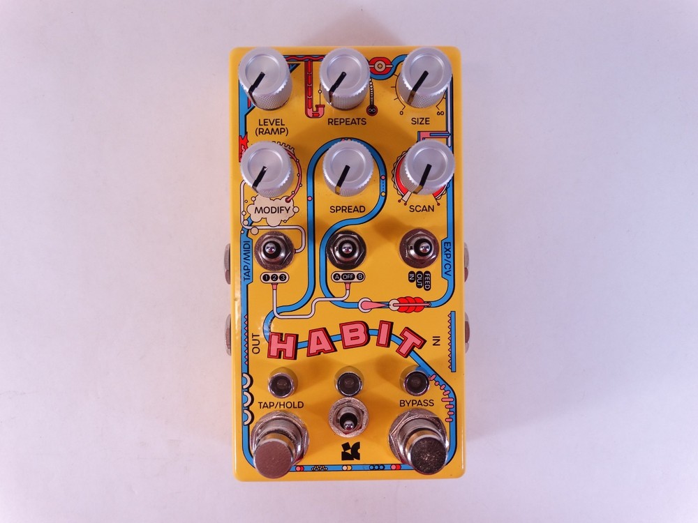 Great Condition - Chase Bliss Habit Delay/Echo/Loop Effect Pedal w/ Power Brick