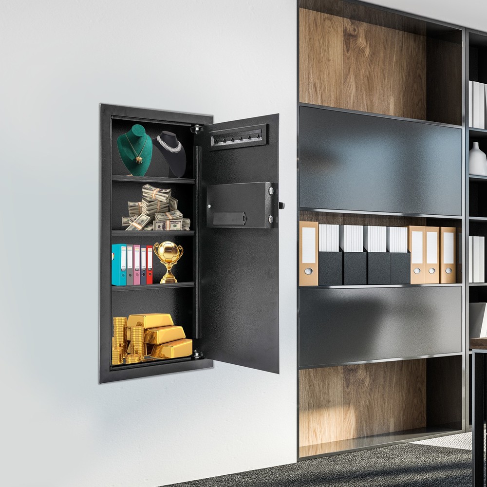 Modern Rectangular Wall-mounted Safe Hidden Embedded Wall Password Safe Case