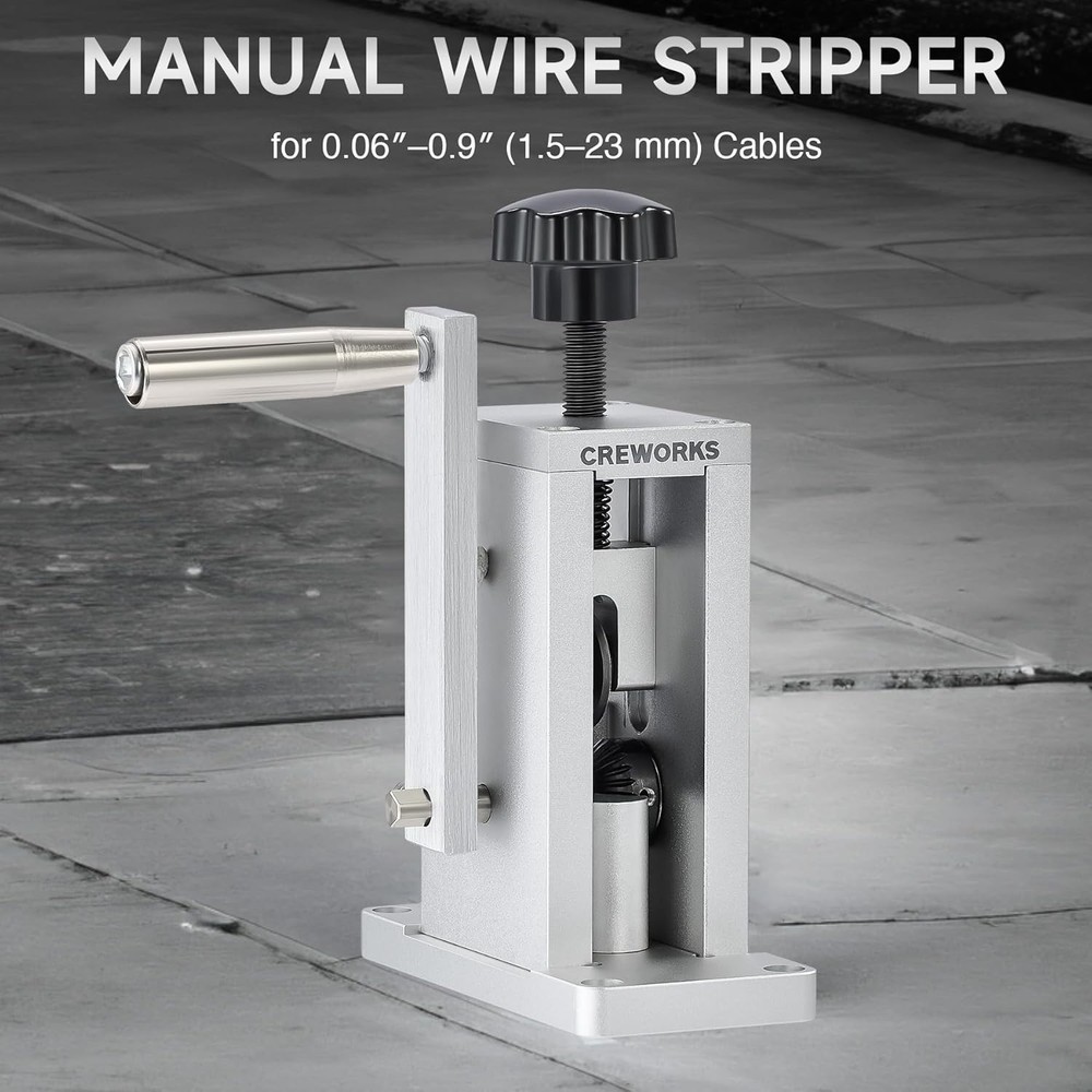 Manual Wire Stripper Machine with Adjustable Feed Hole, Portable Cable Wire S...