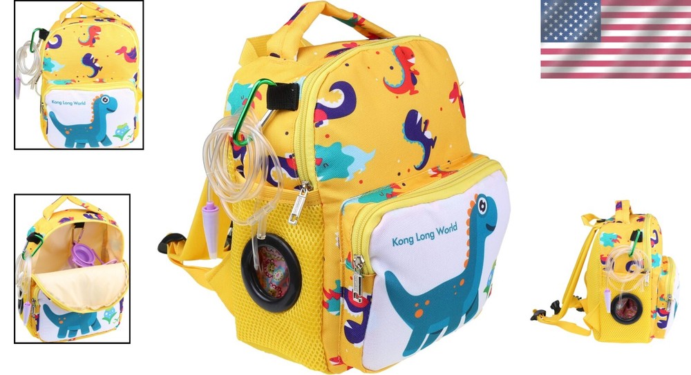 Adjustable Enteral Feeding Backpack for Active Children - Compact 500ml Design
