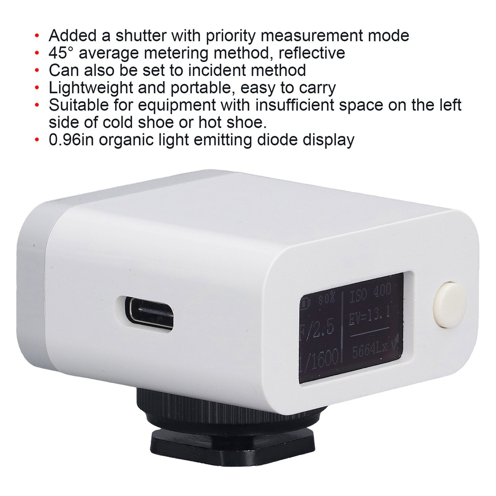 Camera Light Meter Photography Upper Reflection Photometer With USB Cable♡