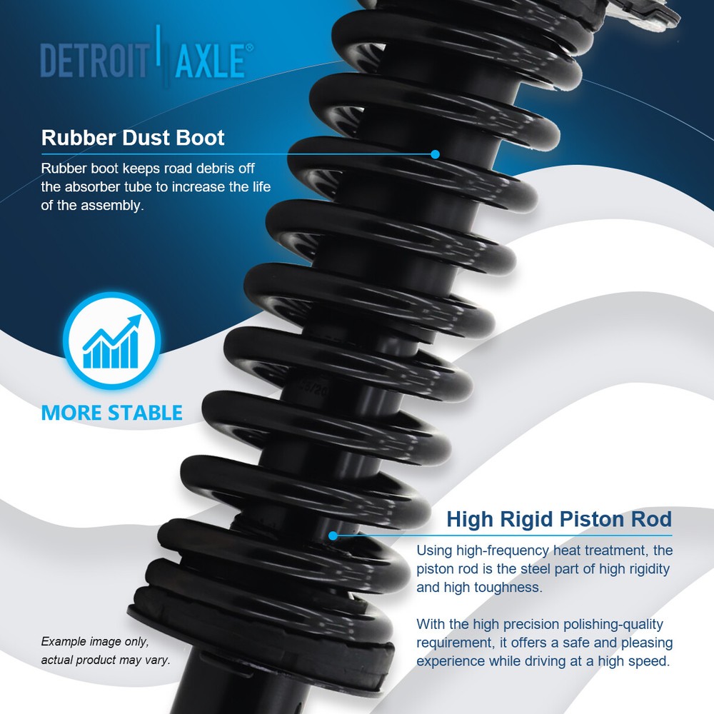 Pair Front Struts w/Coil Spring Assembly for 2002-2011 Jeep Liberty Dodge Nitro