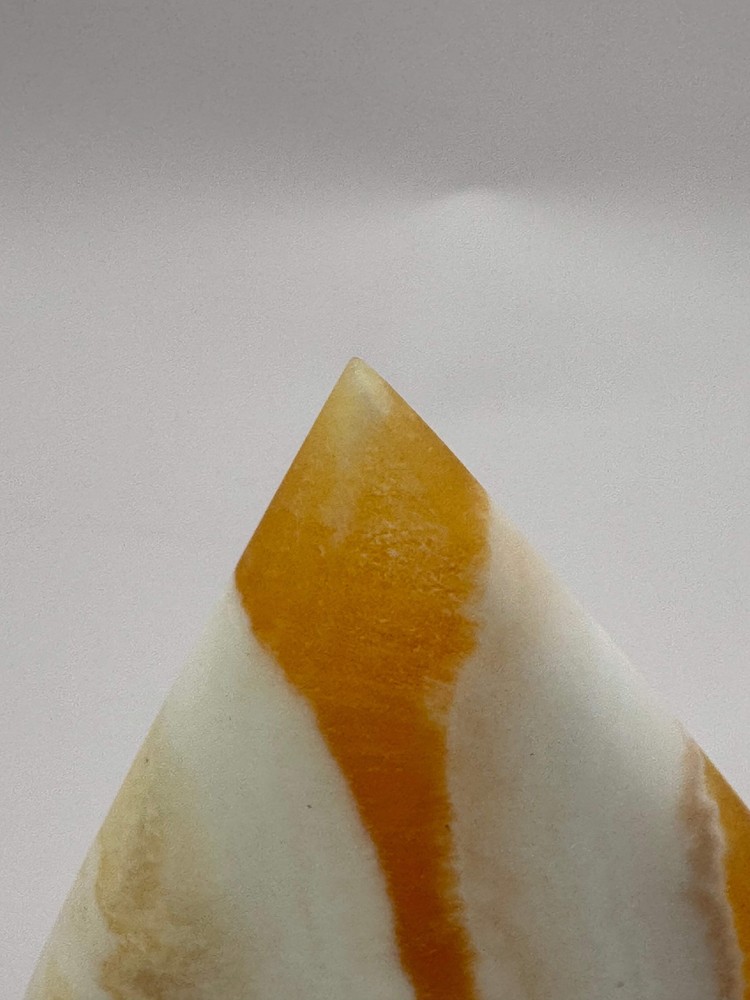 Banded Orange Calcite Crystal Point