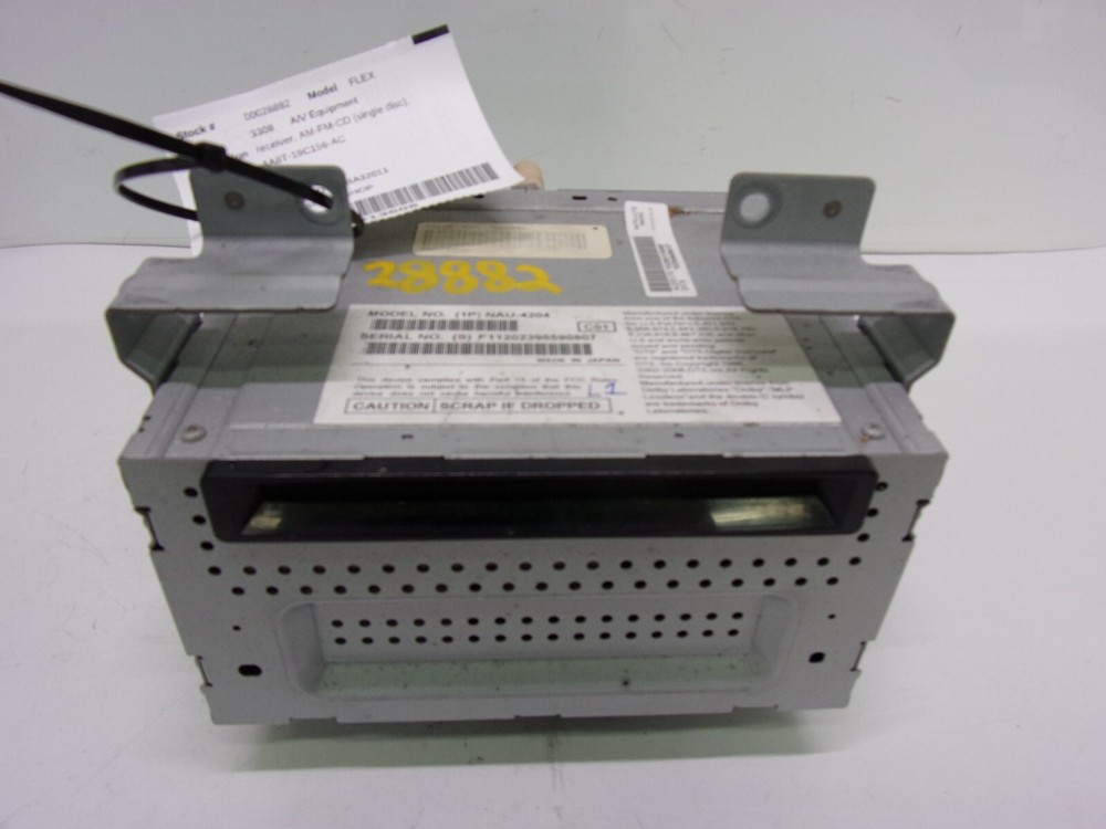 FORD FLEX 2010 A/V Equipment receiver, AM-FM-CD (single disc), w/navigation
