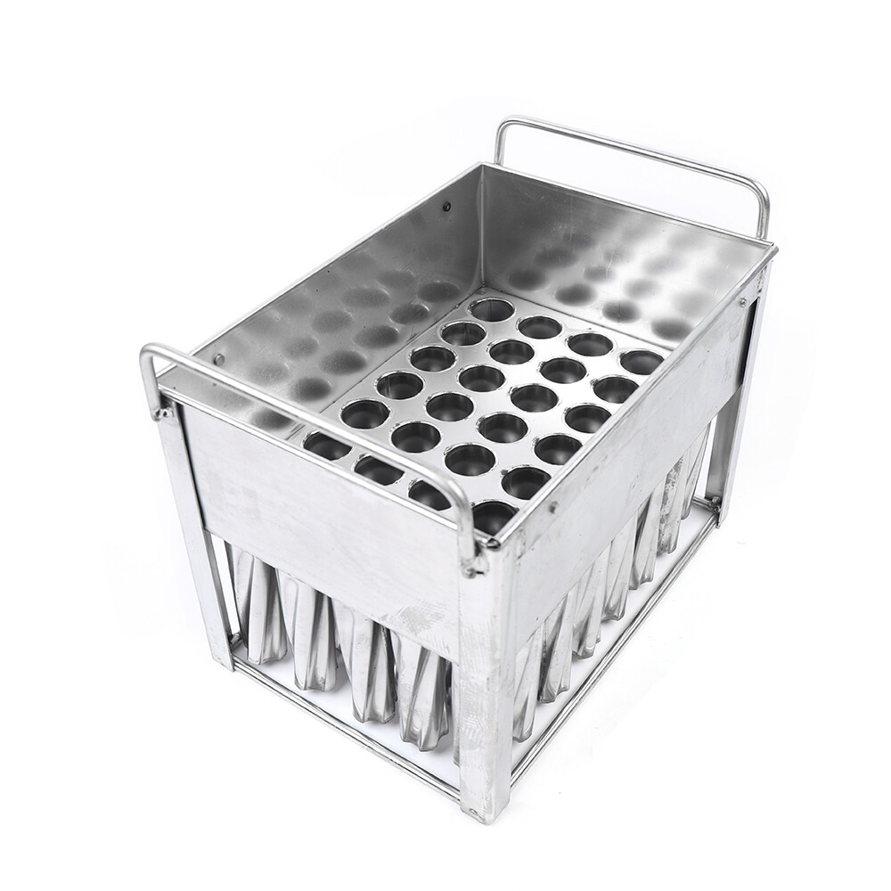 40pcs Stainless Steel Molds Ice Lolly Ice Cream Stick Holder Commercial