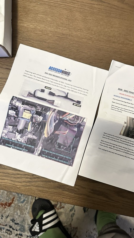 2020-2024 4Runner Accessorides Remote Start With 2 Remotes