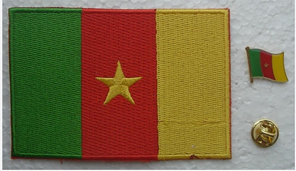 Cameroon National Flag Pin and Patch Embroidery
