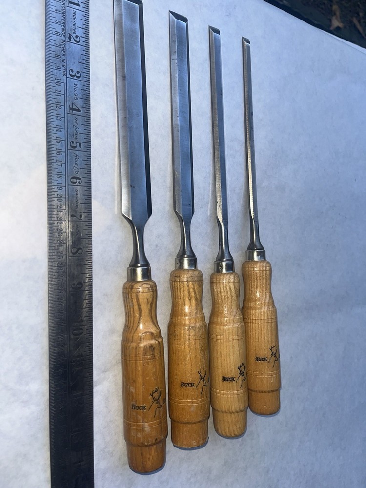 Buck patternmaker Bevel edge chisels Wood Carving Tool Set