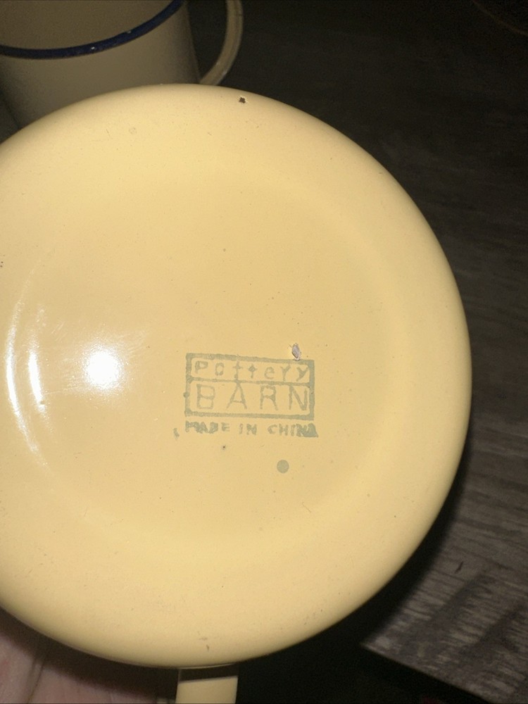Pottery Barn Enamel Ware Camping Cups