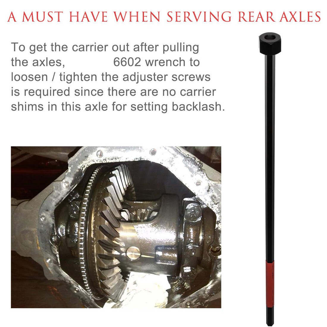 For Dodge Chrysler Rear Axle 6602 Differential Bearing Preload Wrench Tool C4164