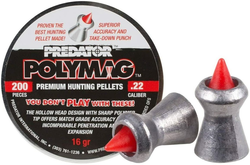 JSB Predator Polymag .22 Cal 16 Grains Pointed 200 Count