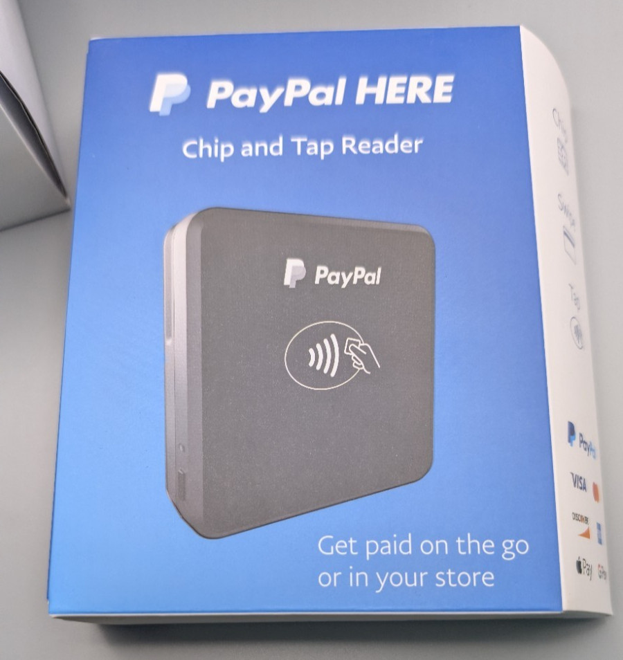 PayPal Here PCTUSDCRT Chip Swipe Tap Reader Bluetooth NFC Mobile Bundle NEW
