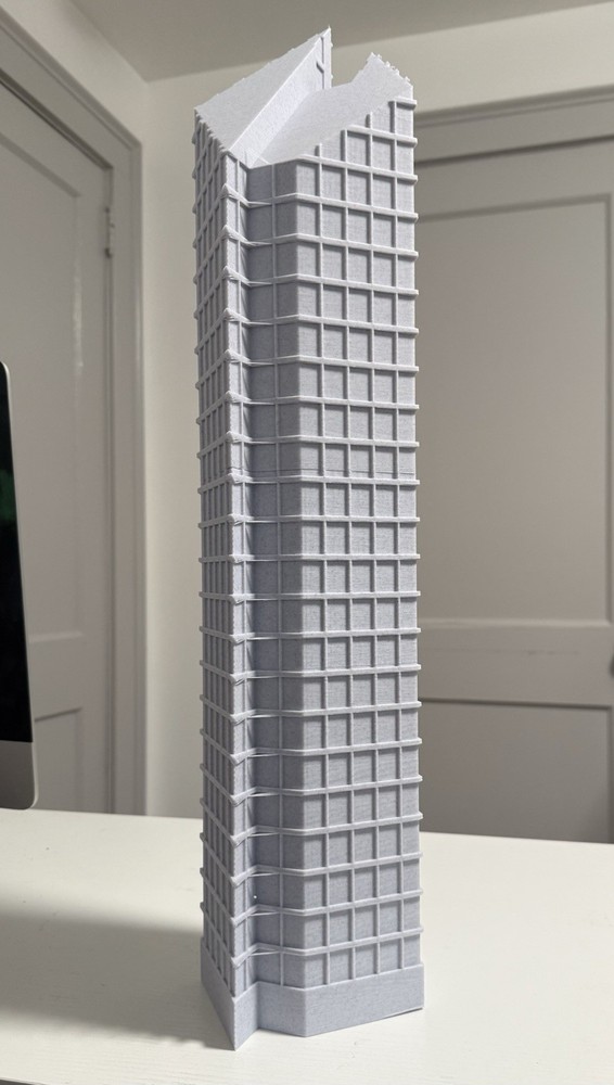 Crain Communications Building 26 Inches -Stone Grey