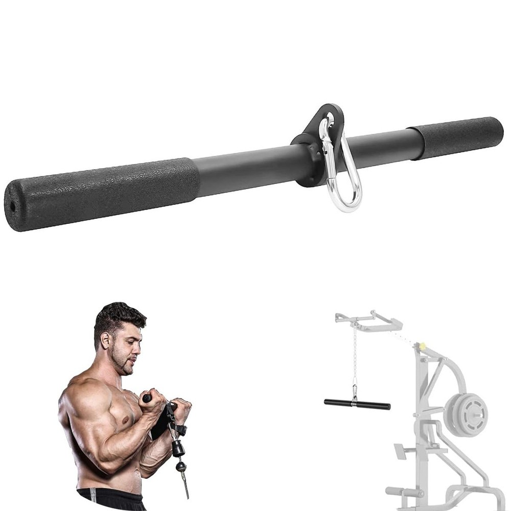 LAT Straight Bar Pull Down Bar - Exercise Pulldown Rod for LAT Lifting Cable ...