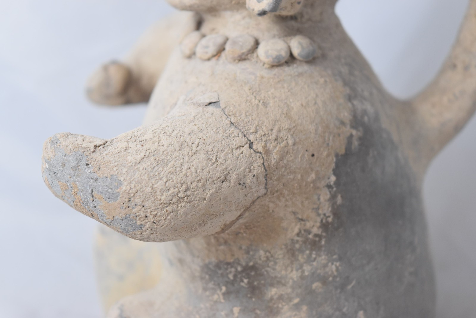 Ancient Pre Columbian Moche Culture Stirrup Spout Vessel Pottery 200CE-800CE