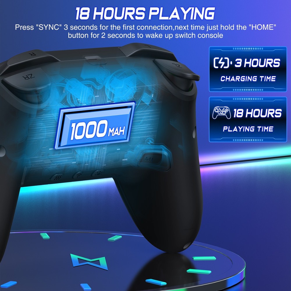 Wireless Switch Pro Controller For Nintendo Switch/OLED,Windows PC IOS Android