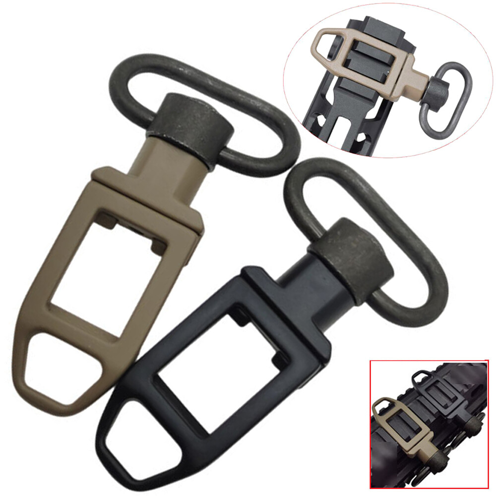 2Pack QD Sling Swivels Adapter MLOK Quick Release Push Button QD Sling Mount