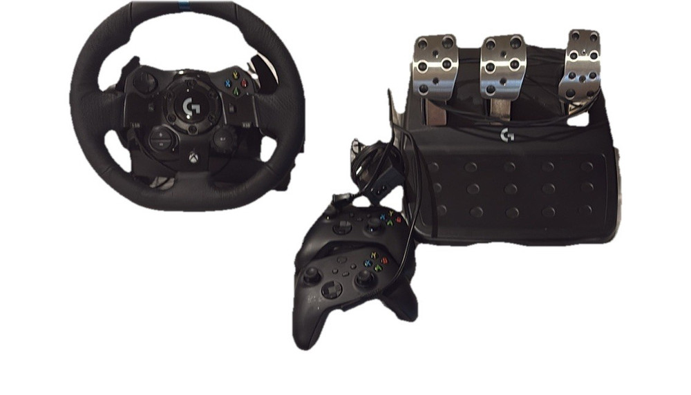 Logitech & Xbox Series X Console Bundle with Racing Wheel, Pedals, Controller