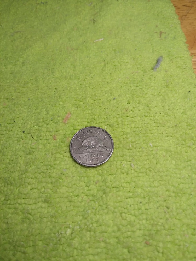Canadian nickel 1989