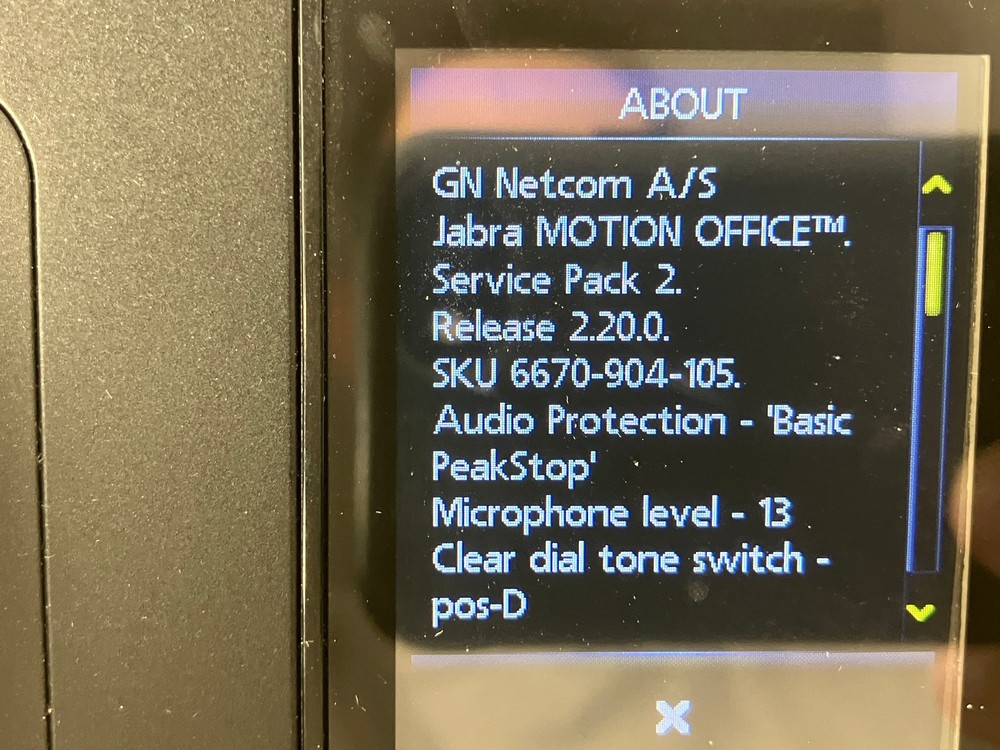 Jabra Motion Office WH-B006 WHB006 Bluetooth Headset with Touchscreen Base