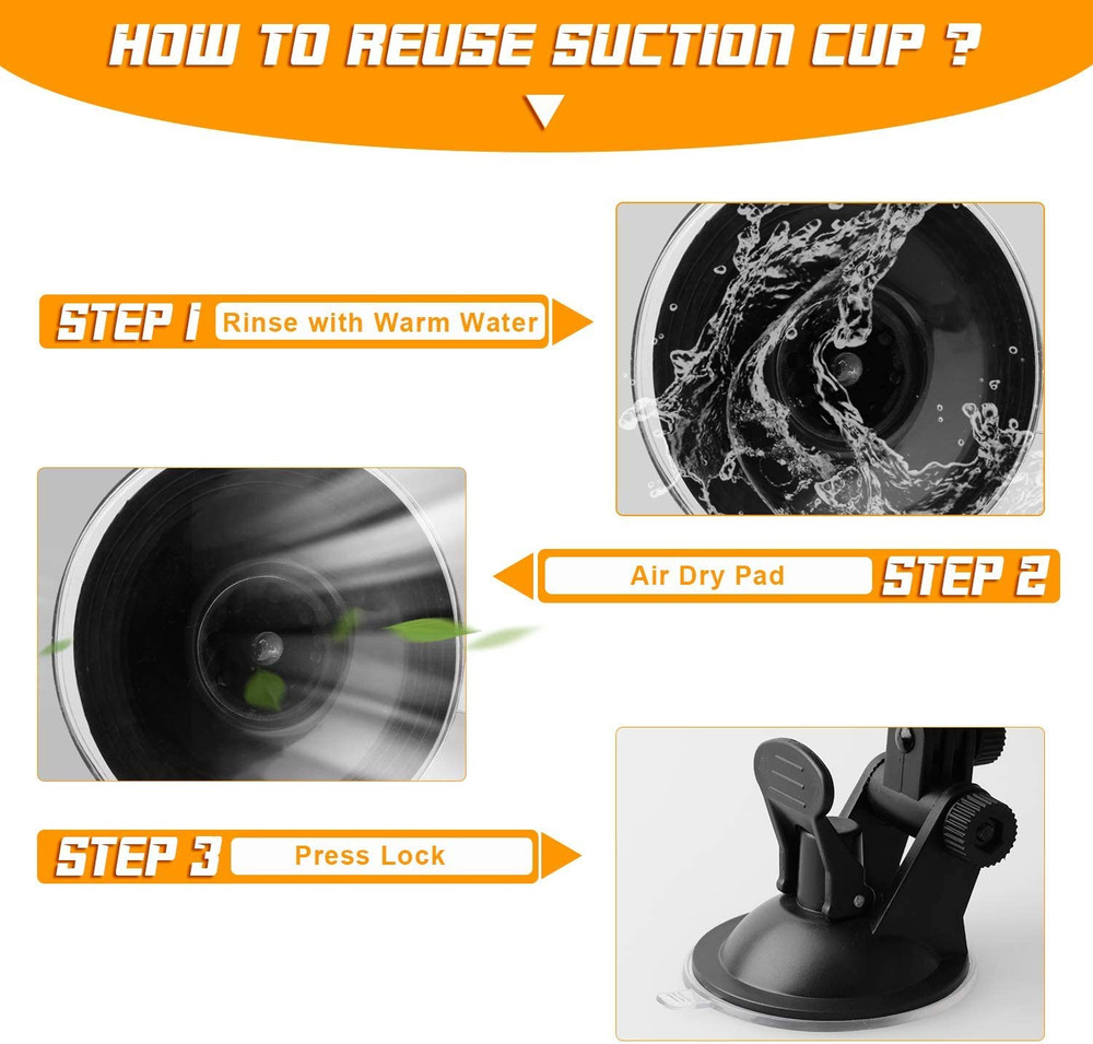 Suction Radar Detector Mount, Windshield & Dashboard Radar Holder Compatible wit